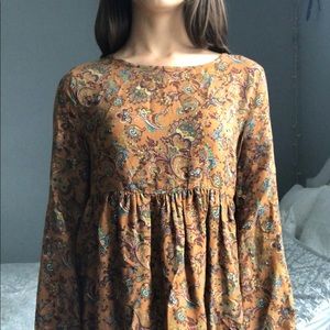Unique vintage print dress